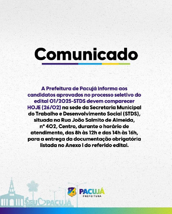 Atenção Aprovados!!